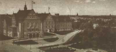 (1919) Aula Uniwersytecka i Collegium Minus. (1919) Aula Uniwersytecka i Collegium Minus.